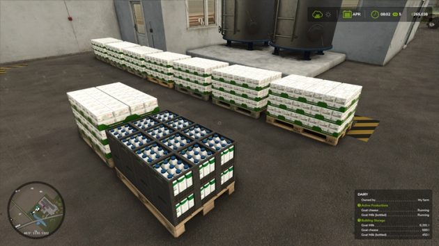 Producing Goat Cheese and Bottled Goat Milk in Farming Simulator 25